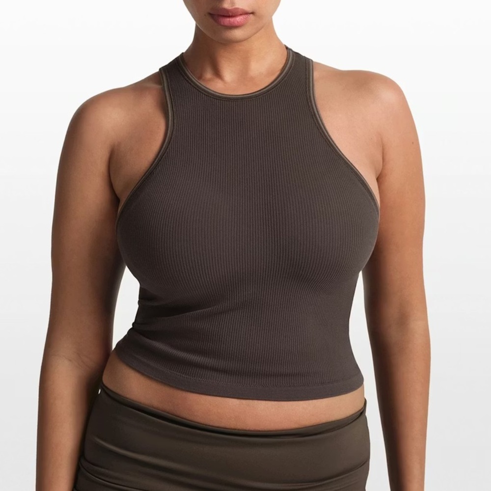 NikeSkims Skims Ribbed Seamless Racer Tank Bra Phoenix M NWT (SK0248)